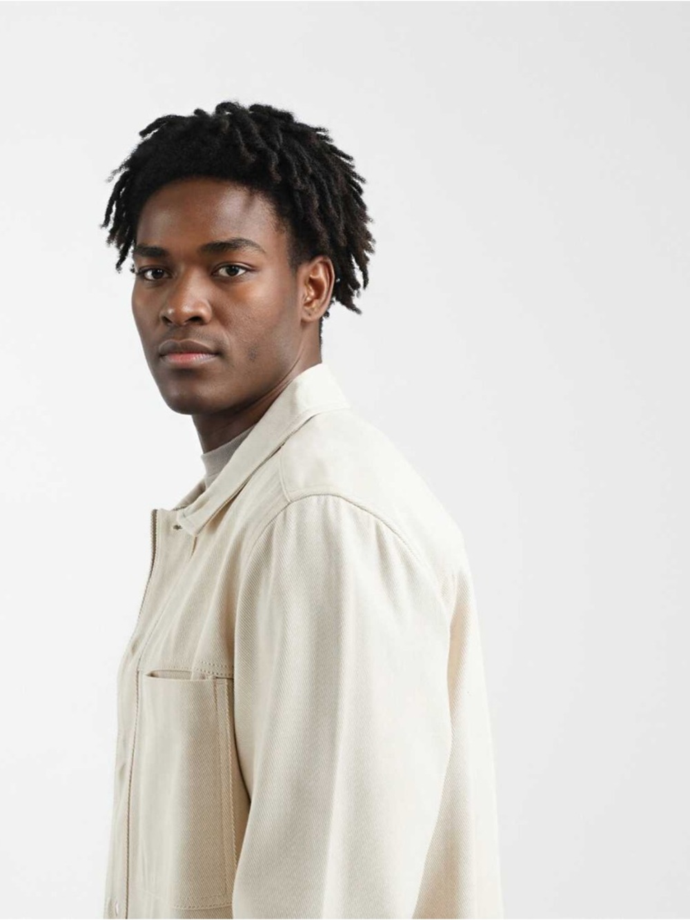 100% Cotton Heavyweight Twill Overshirt - Picture 3 of 10